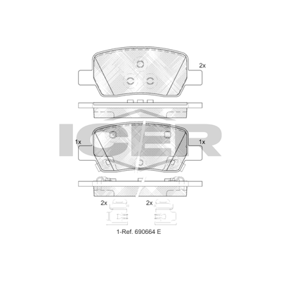Fren Disk Balata Arka Kia Sorento (MQ4)(2020->)  BRAXIS AB0722