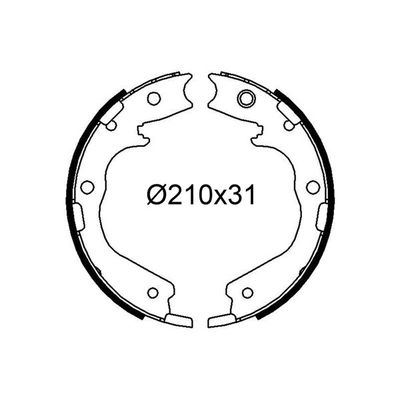 Fren Pabuçlu Balata Arka VALEO 564325