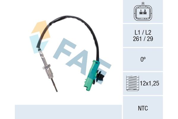 Egzoz Sıcaklık Sensörü  Citroen Jumpy Combi (06.2016->)  FIAT ORJINAL 9677671280