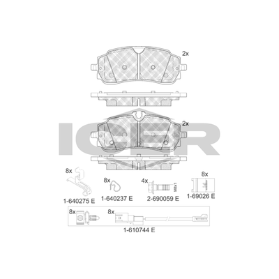 Fren Disk Balata Arka DELPHI LP3984