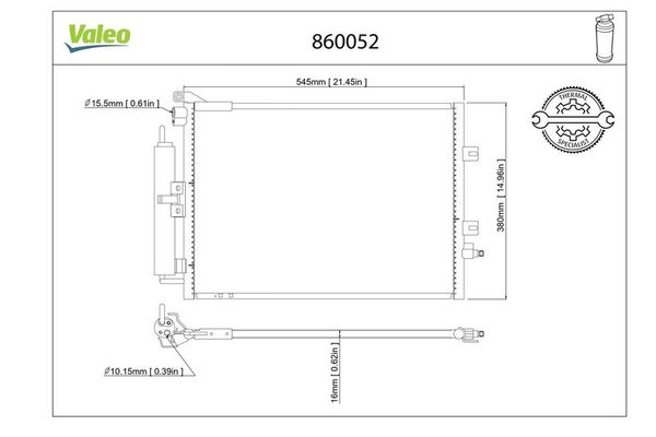 Klima Radyatörü  VALEO 860052