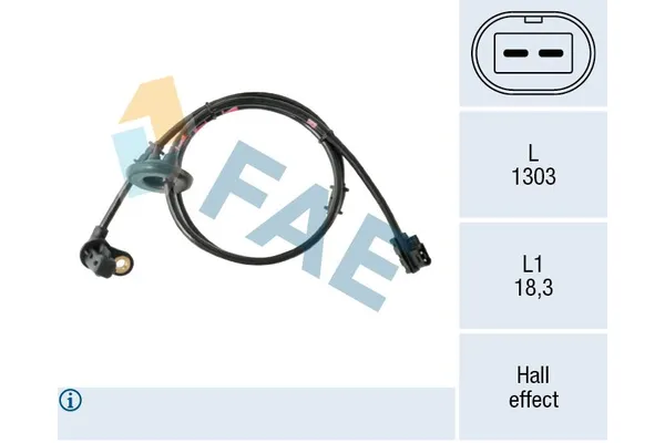 Abs Sensörü Arka Sağ veya Sol Iveco Daily Kargo Aracı  (Sommer)(2014->)  BRAXIS AK0237