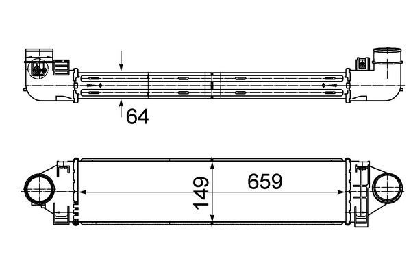 Turbo Radyatörü  Ford Focus S.Wagon (CB8)(2010->)  MAHLE CI 499 000S