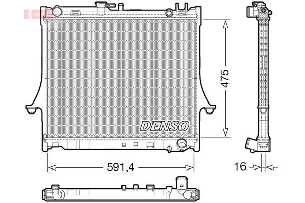 Su Radyatörü  DENSO DRM99016