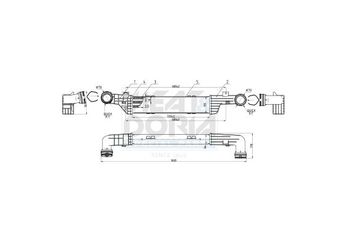 Turbo Radyatörü  VEKA 42-2823  2105001500 2105002100 A2105001500 A2105002100