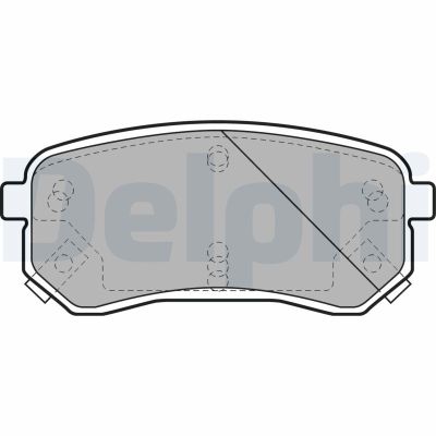 Fren Disk Balata Arka Kia Picanto (SA)(2004->)  DELPHI LP1976