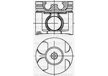 Piston (92.50MM-0.50)  YENMAK 39-03975-050-NPR  131010L020 131010L022 1310130030 1310130031 1310330030 1310330031 131010L051 1310130081 13101-0L020 13101-0L022 13101-30030 13101-30031 13103-30030 13103-30031