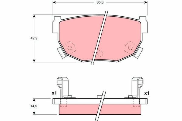 Fren Disk Balata Arka Nissan 200 SX (S14)(04.1994->)  VALEO 670846