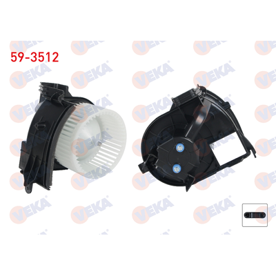 Kalorifer Motoru  Renault Kangoo (F/KC0)(03.2003->)  VEKA 59-3512