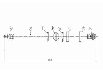 Fren Hortumu Ön Sağ veya Sol CAVO C800 615A  7655155 7609088