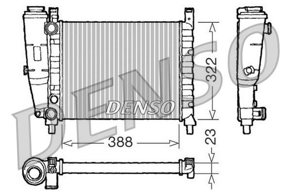 Su Radyatörü  Fiat Uno (146)(11.1989->)  DENSO DRM09142