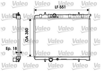 Su Radyatörü  VALEO 734346  4S6H8005DA 4S6H 8005 DA 1330N5 1330-N5 133351 1333-51