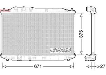 Su Radyatörü  DENSO DRM40029  5Q0121251CN5Q0121251EN5Q0121251HM 5Q0121251CN 5Q0121251EN 5Q0121251HM 19010RNAJ51