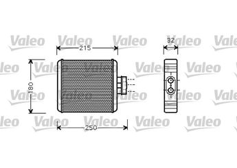 Kalorifer Radyatörü  VALEO 812323  6Q0819031 6R0819031 6Q0819033 6Q0819093 6Q0819861