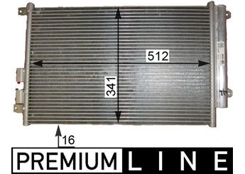 Klima Radyatörü  MAHLE AC 809 000P  60694667 0000060694667 46814850 50506568 0046814850 50506520