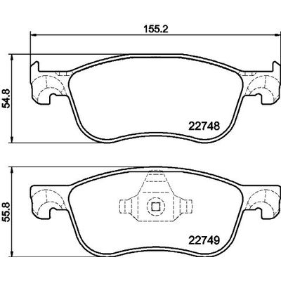 Fren Disk Balata Ön Ford Tourneo Courier (CHQ)(2023->)  MARGO 2200039