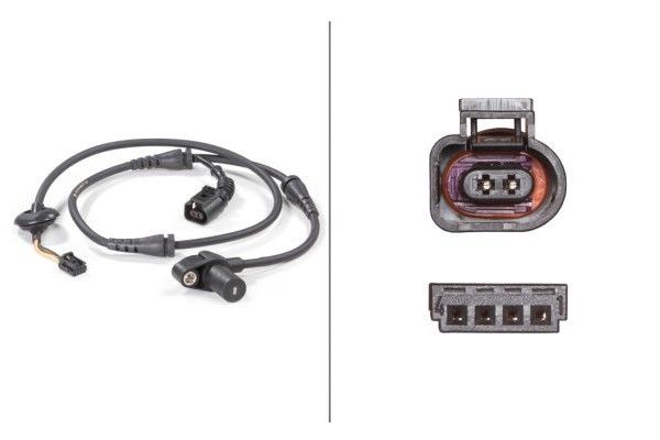 Abs Sensörü Ön Sağ veya Sol Audi A4 Sedan (8E)(11.2004->)  HELLA 6PU 012 806-171