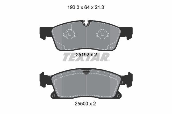 Fren Disk Balata Ön Mercedes ML -Serisi (BM 166)(06.2011->)  TEXTAR 2519202
