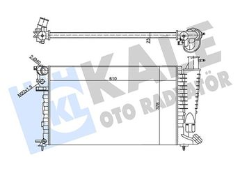Su Radyatörü  KALE 356290  1770063J00 1301K2 1301.K2 1301TH 1301.TH 1301TT 1301.TT 133004 1330.04