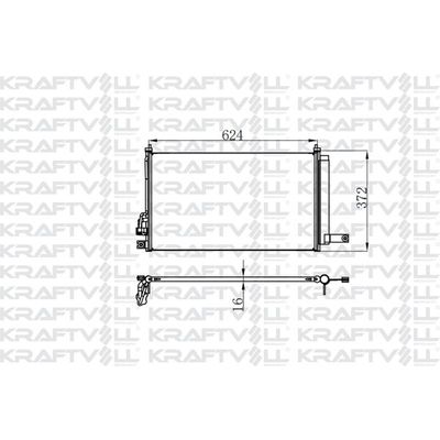 Klima Radyatörü  Kia Rio (JB)(2005->)  KRAFTVOLL 08060056