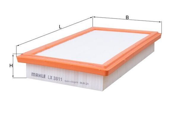 Hava Filtresi  Mercedes SLK -Serisi Roadster (BM 172)(12.2010->)  MAHLE LX 3811