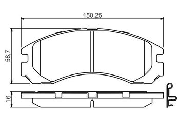 Fren Disk Balata Ön BOSCH 0 986 495 252  AN88K 425388 4253 88 425430 4254 30 MB857837 MB857 837 MB857987 MB857 987 DBP511118 MB699453 MB858400 MB928049 MN102608 MN102611 MN116923 MR128312 MR129103 MR129104 MR289610 MR389542 MR389543 MR389544 MR389545 MR389546 MR389548 MR389549 MR569597 MZ690007 MZ690019 MZ690332 MZ690349 X3511003 425387 4253 87
