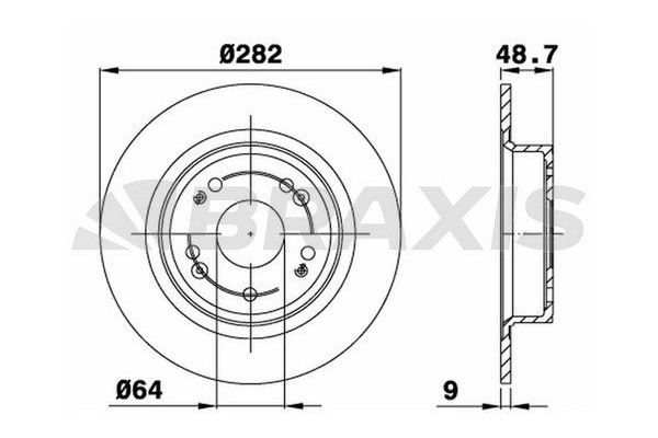 Fren Disk Ayna Arka Sağ ve Sol BRAXIS AE0606