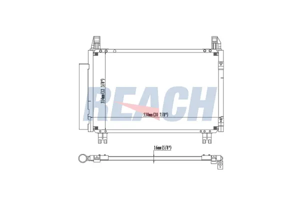 Klima Radyatörü  Toyota Yaris (KSP1/NLP1/NSP1)(2011->)  KRAFTVOLL 08060189