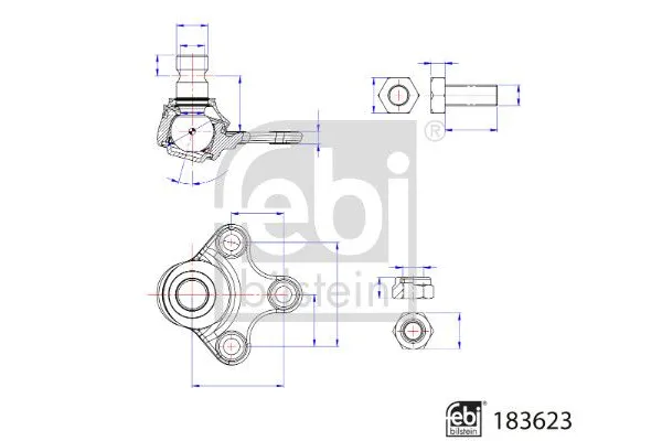 Rotil Alt Sağ veya Sol Peugeot 208 (P2)(06.2019->)  ORJİN 07820
