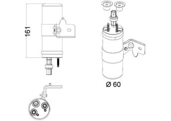 Klima Tüpü  MAHLE AD 5 000P  1751984 AV1119D848AA