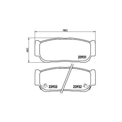 Fren Disk Balata Arka Ssangyong Rexton W (2013->)  MAGNETI MARELLI 363700430057
