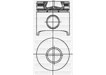 Piston (93.00MM-STD)  YENMAK 31-03685-000  98443927 4845485 98443923 98448191 99443923 5000297144
