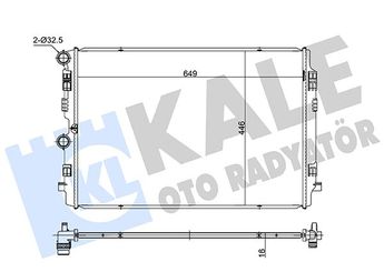 Su Radyatörü  KALE 363240  5N0121253F 5N0121253L 5N0121253 2Q0121253M