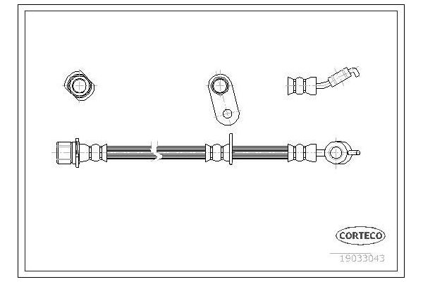 Fren Hortumu Ön Sağ CAVO C901 242A