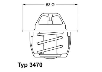 Termostat  WAHLER 3470.89D50  9110719 9 110 719 M474877 M-474877 M863985 M-863985 4402719 44 02 719 7700723945 77 00 723 945 7700866896 77 00 866 896 7700872314 77 00 872 314 7701348373 77 01 348 373 3344616 3 344 616 3345628 3 345 628