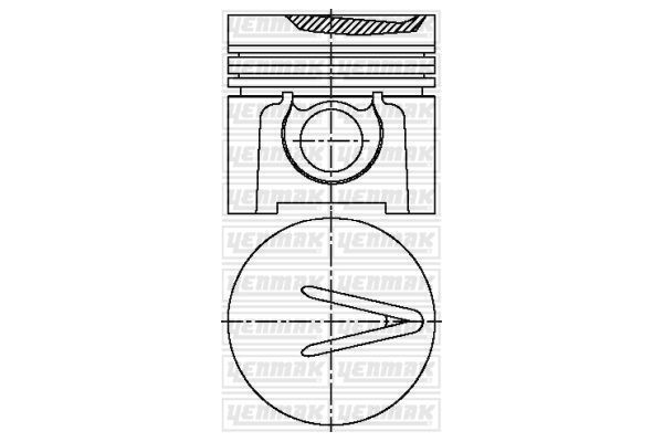 Piston (90.47MM-STD)  YENMAK 31-03551-000