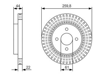 Fren Disk Ayna Ön Sağ ve Sol BOSCH 0 986 479 U02  402063U800 40206-3U800 40206 3U800 402061HL0A