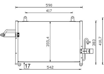 Klima Radyatörü  MAHLE AC 715 000S  96450098 96452049
