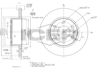 Fren Disk Ayna Arka Sağ ve Sol WALBURG WBD1472  2996027 46393181 7186309