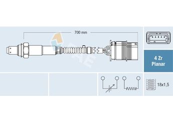 Oksijen (Lambda) Sensörü  FAE 77760  11787589475 11 78 7 589 475 758947501 7 589 475 01 758947503 7 589 475 03