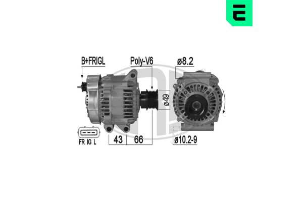 Alternatör  MINI Cabrio (R52)(2004->)  ERA 209302A