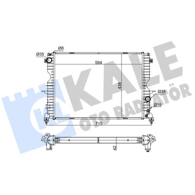 Su Radyatörü  Land Rover Discovery (06.2002->)  KALE 350400