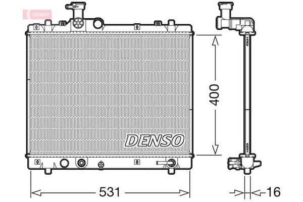 Su Radyatörü  DENSO DRM47035
