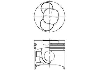 Piston  GOETZE 8771227STD000G  8971765980 8771227 8943692810A 8-94369281-0-A 8-97176598-0 8971765990 8-97176599-0