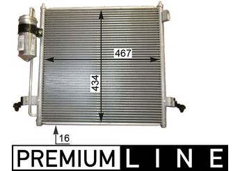 Klima Radyatörü  MAHLE AC 815 000P  7812A171 MN123606