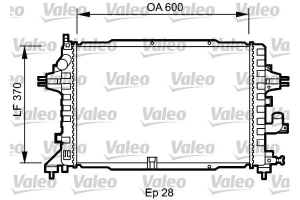 Su Radyatörü  Opel Astra H GTC (2004->)  VALEO 735080