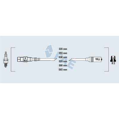 Buji Kablosu  BERU ZE765