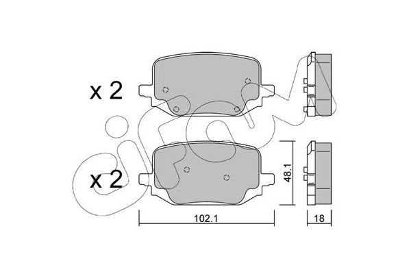 Fren Disk Balata Arka CIFAM 822-1331-0
