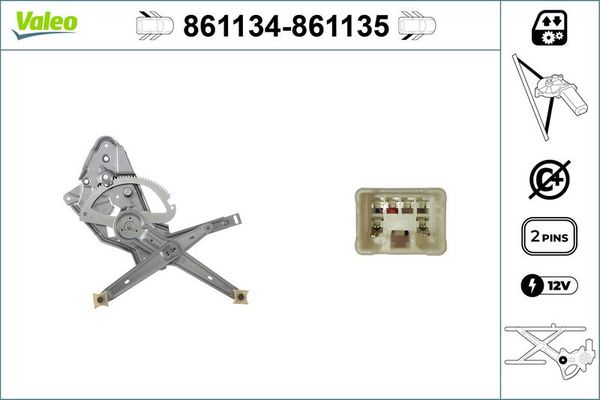 Cam Krikosu Arka Sol Toyota RAV4 (A3)(2005->)  VALEO 861134
