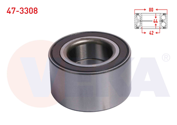 Teker Rulmanı Ön Sağ veya Sol VEKA 47-3308  1610137680 1618845280 16 188 452 80 1647857380 16 478 573 80 16 101 376 80 155254859 95525703